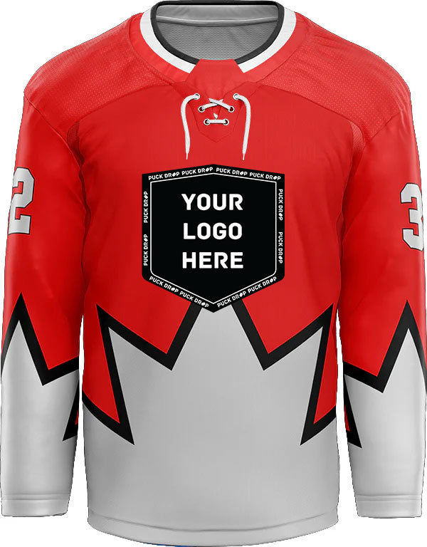 Custom canada hockey jersey on sale